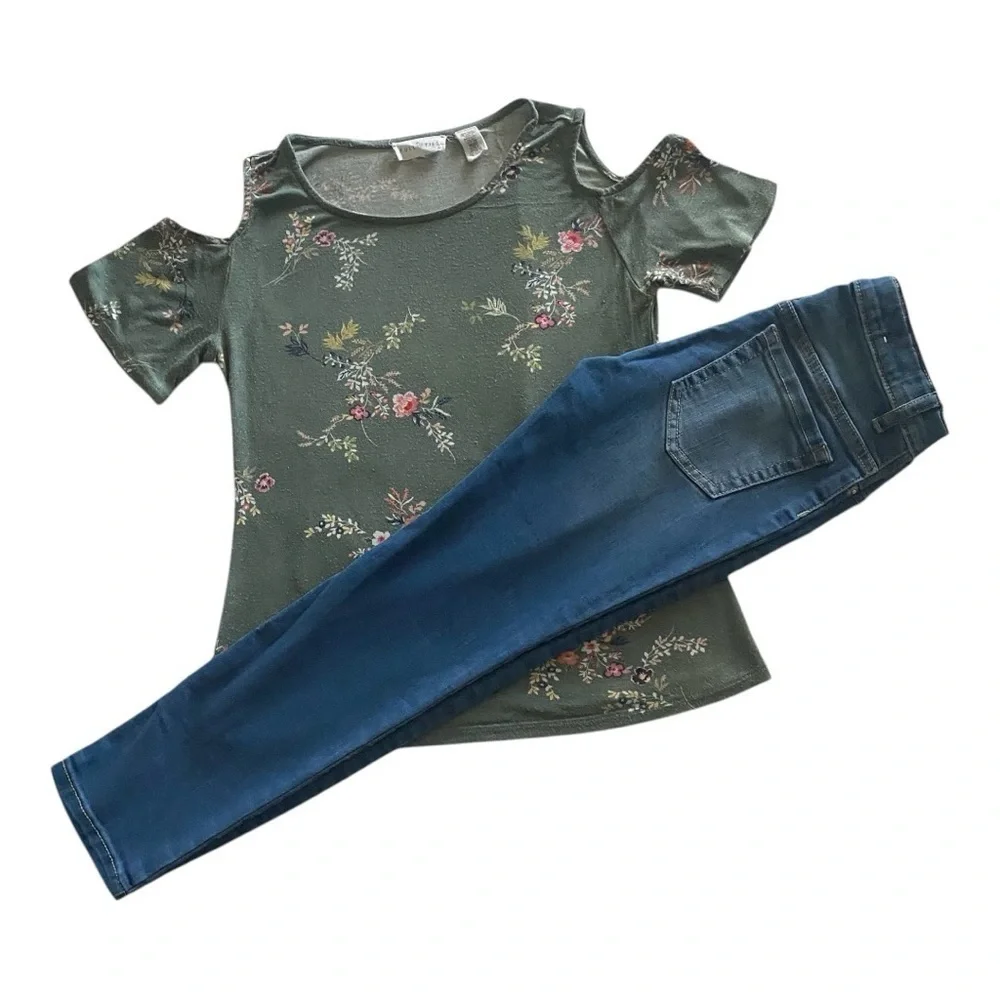 FULL TILT & CHILDREN’S PLACE-GIRLS OUTFIT-SIZE 6/7